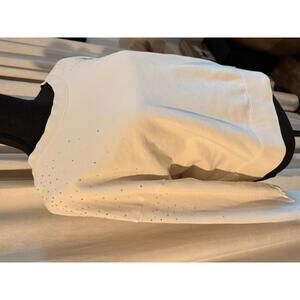 Boss by Hugo Boss Off-White Women's Sweatshirt with Studded Detail - XL